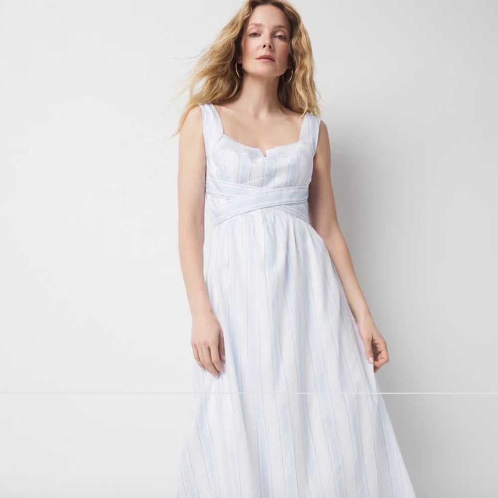 WHBM Bustier Midi Dress, Size 8 Petite